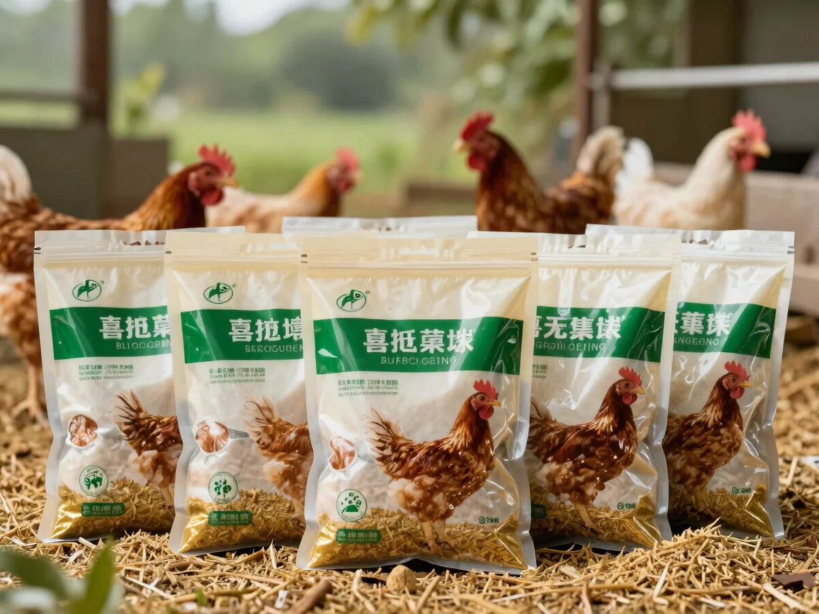 Broiler combination packages with chickens and feed, soft control